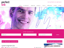 Tablet Screenshot of perfect-link.nl